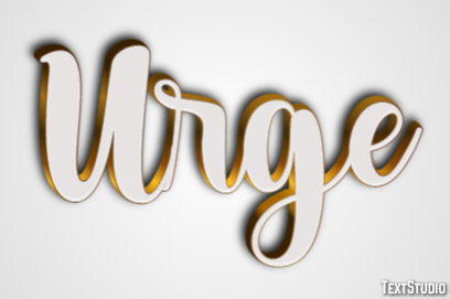 Urge Efecto de Texto