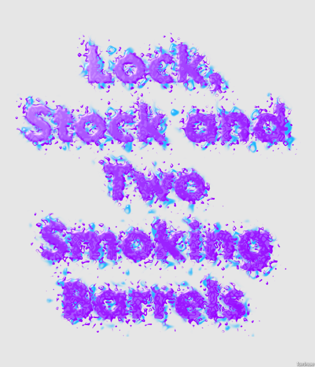 Lock, Stock and Two Smoking Barrels Text Effect