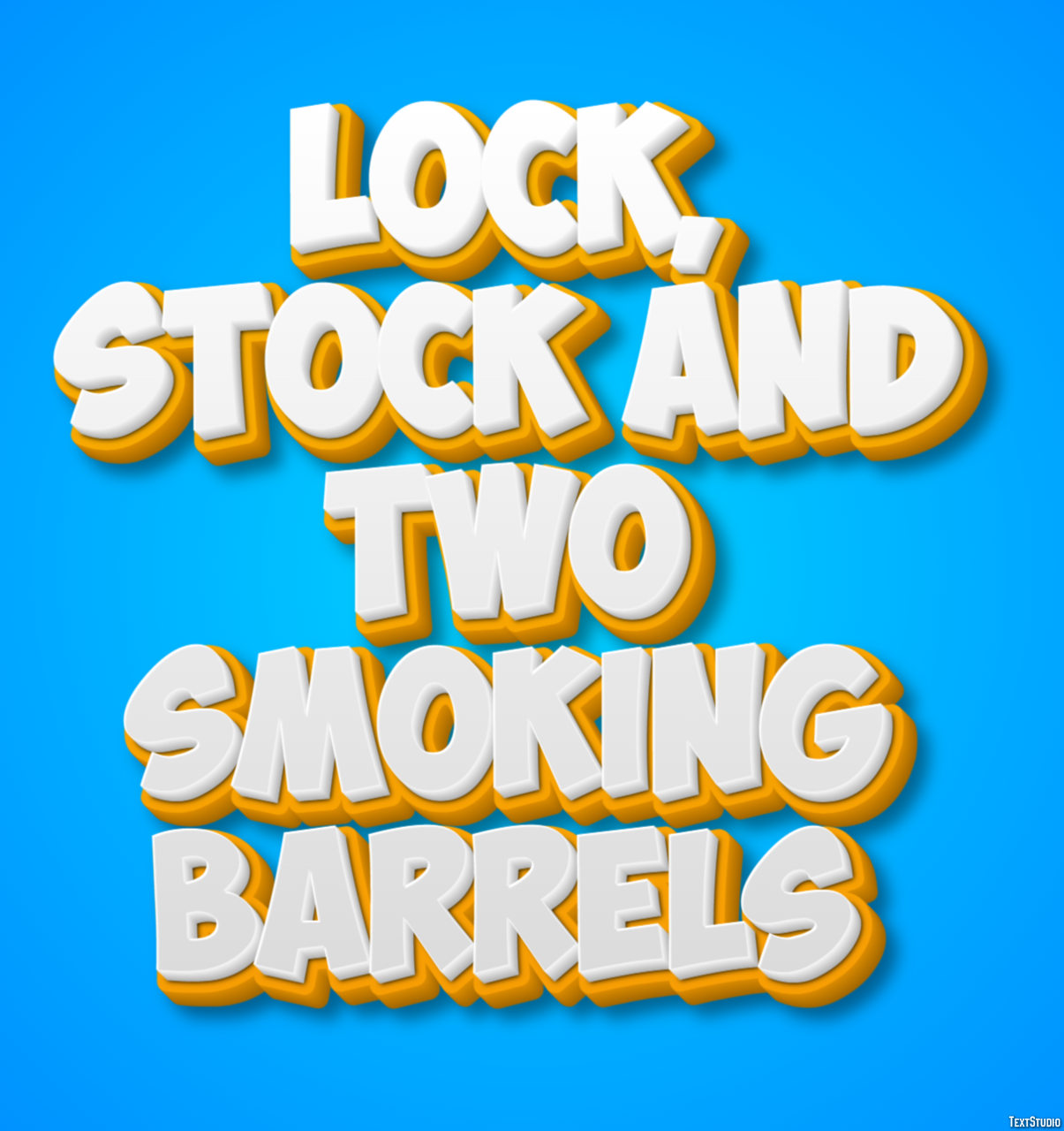 Lock, Stock and Two Smoking Barrels Text Effect