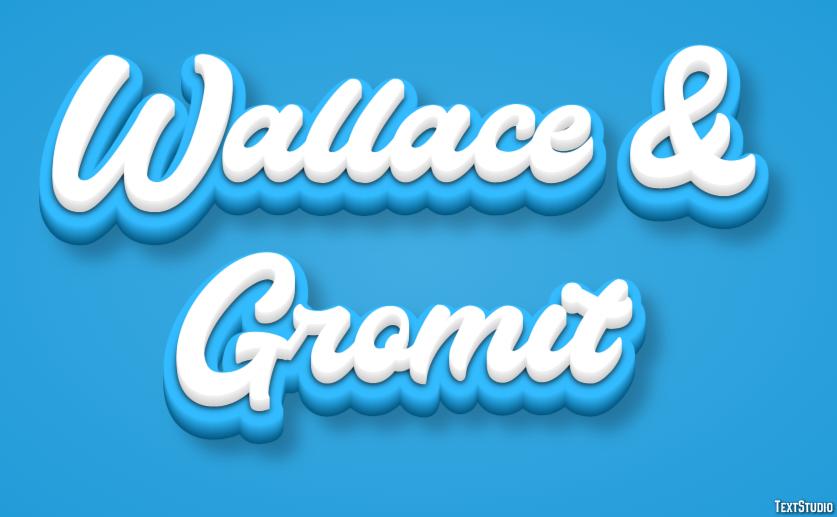 Wallace & Gromit テキスト効果