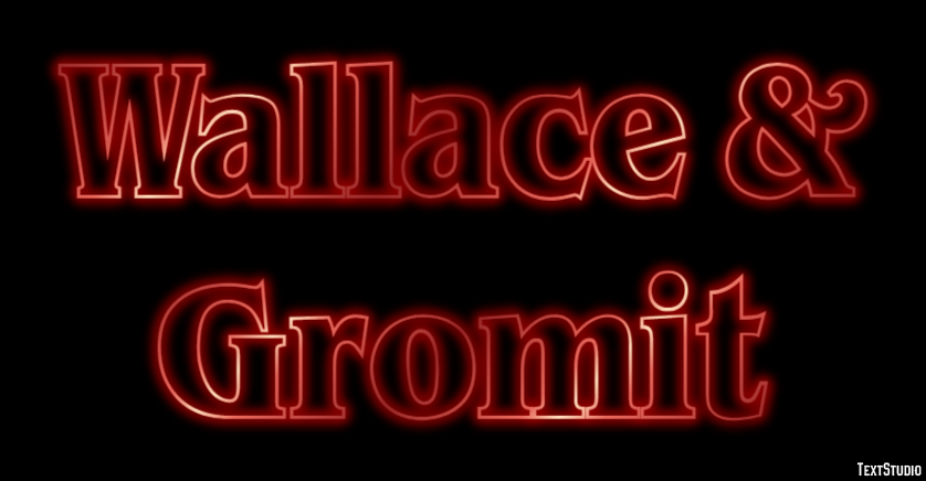 Wallace & Gromit テキスト効果
