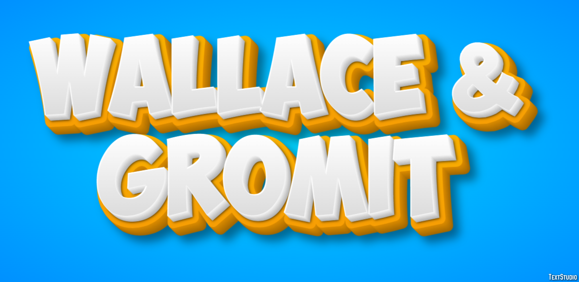 Wallace & Gromit Text Effect