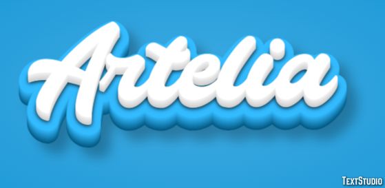 Artelia Text effect