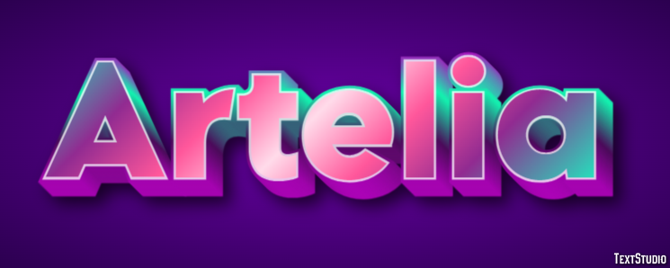 Artelia Эффект текста