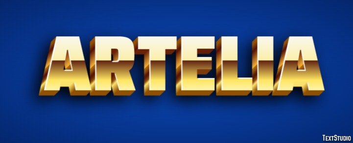 Artelia Text effect