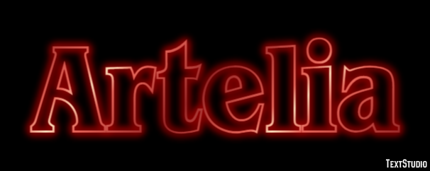 Artelia Эффект текста