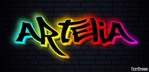 Artelia Эффект текста