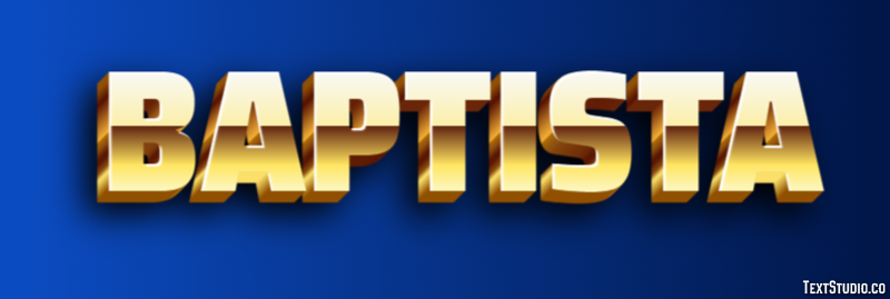 Baptista Efeito de texto