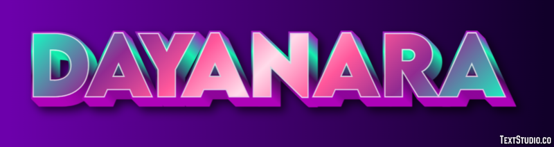Dayanara Efecto de Texto