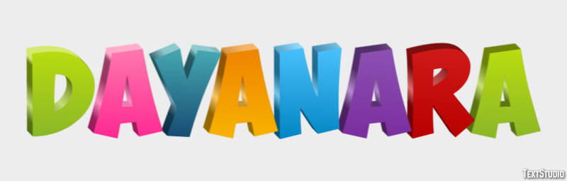 Dayanara Efecto de texto