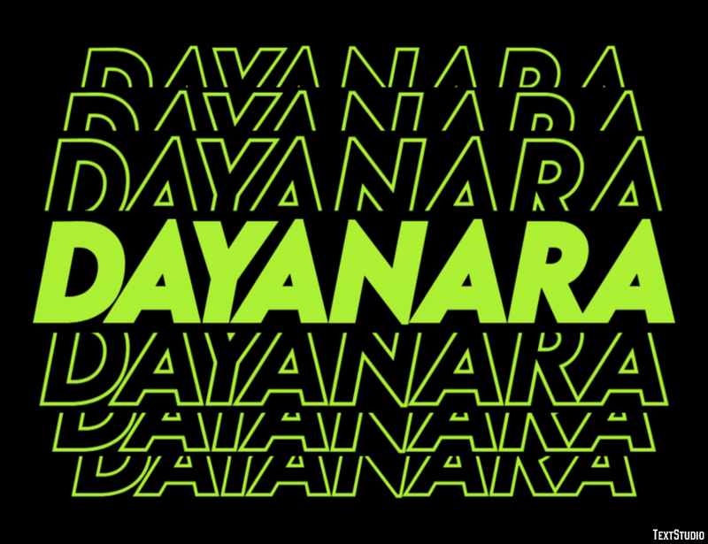 Dayanara Effetto testo