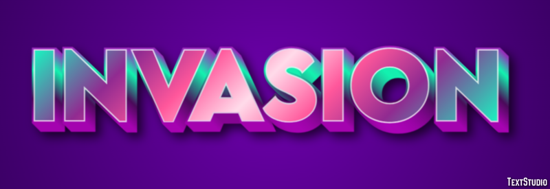 Invasion Text Effect
