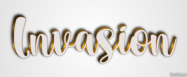 Invasion Text Effect