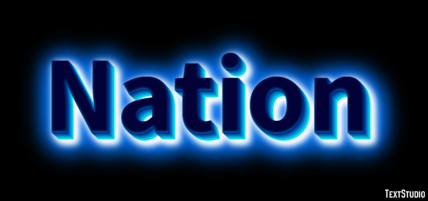 Nation Tekst Effect
