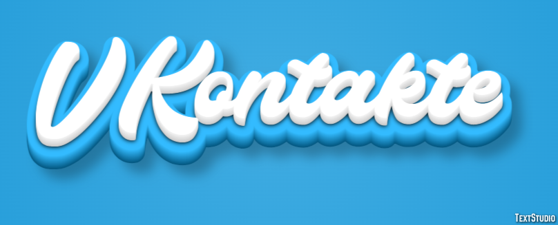 VKontakte Effetto testo