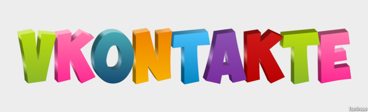 VKontakte Effetto testo