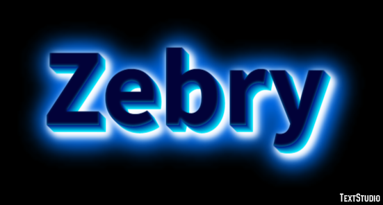 Zebry Efekt tekstowy