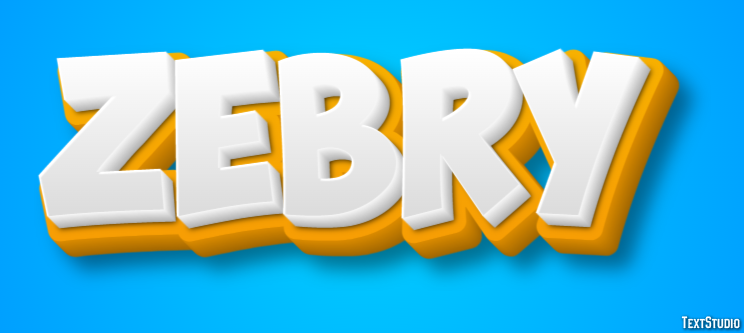Zebry Efekt tekstowy