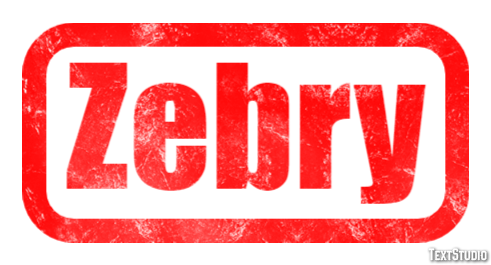 Zebry Efekt tekstowy