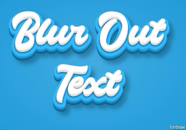 Blur Out Text Text Effect