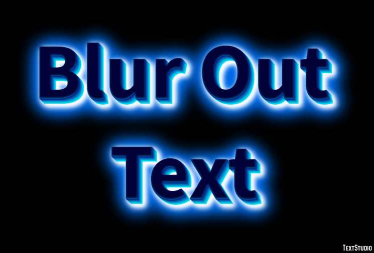 Blur Out Text Effet de Texte