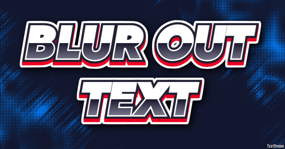 Blur Out Text Text Effect
