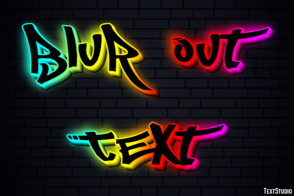 Blur Out Text Text Effect