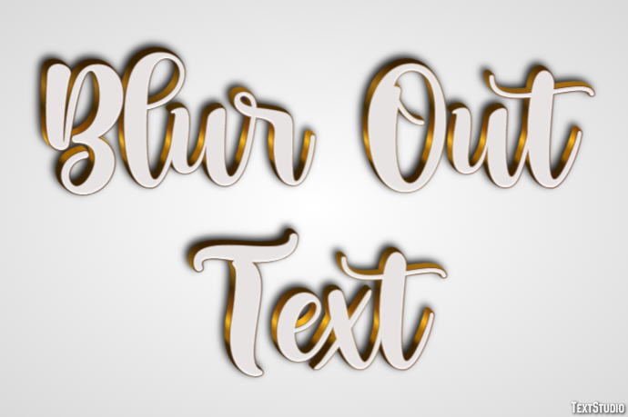 Blur Out Text Text Effect