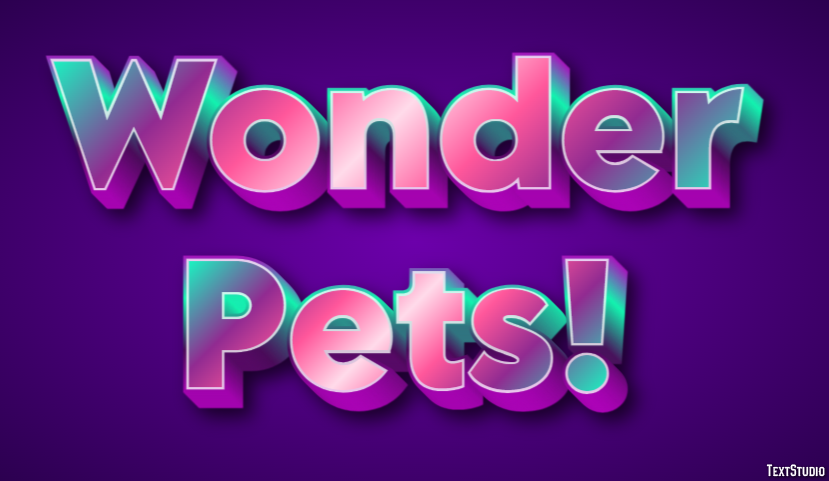 Wonder Pets! Effet de Texte