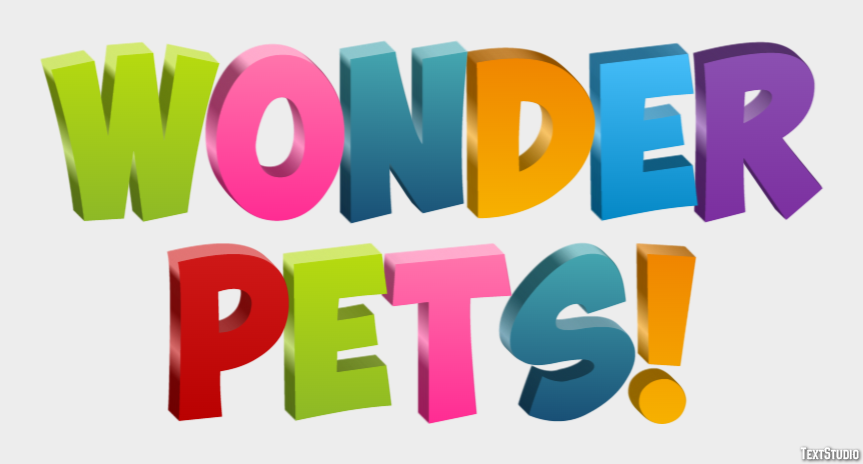 Wonder Pets! Effet de Texte