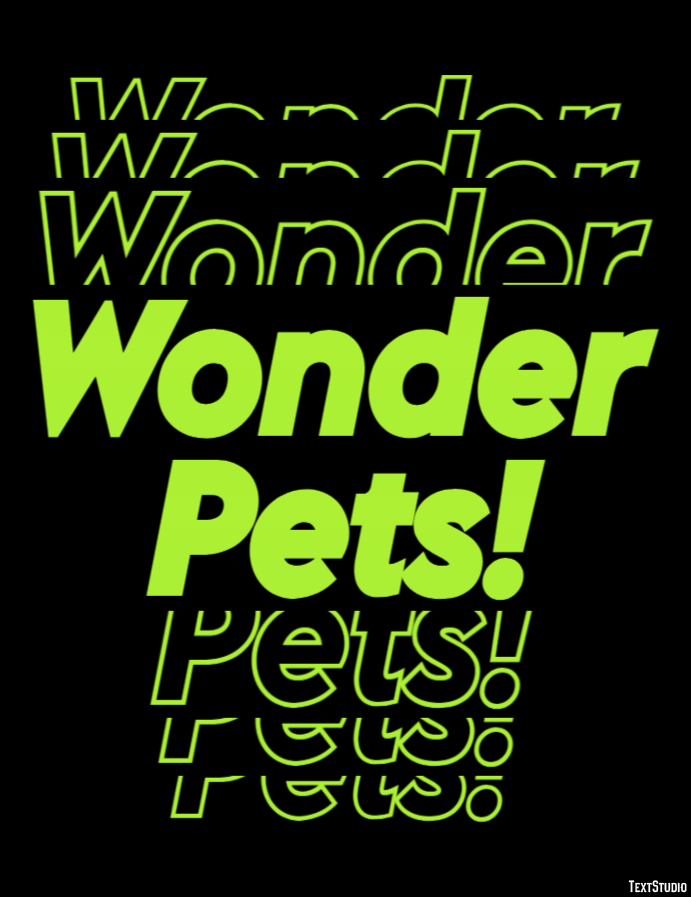 Wonder Pets! Effet de Texte