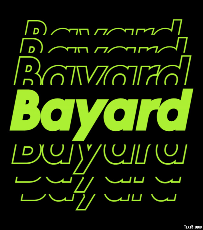 Bayard Texteffekt