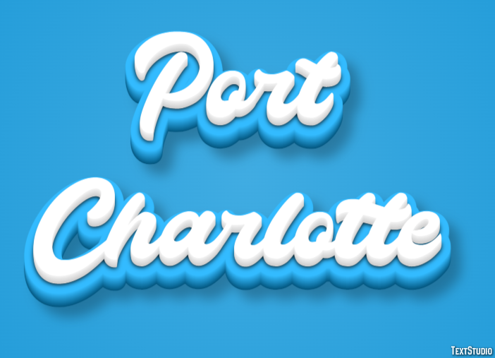 Port Charlotte Efecto de Texto