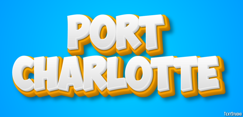 Port Charlotte Efecto de Texto