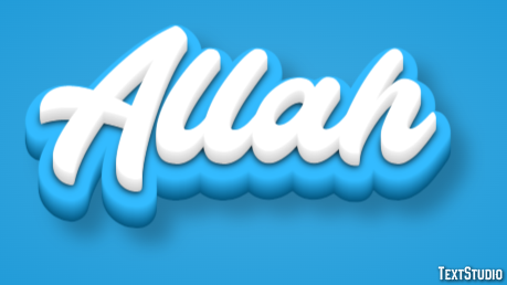 Allah Text Effect