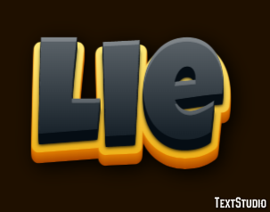Lie Text Effect