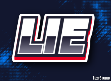 Lie Text Effect