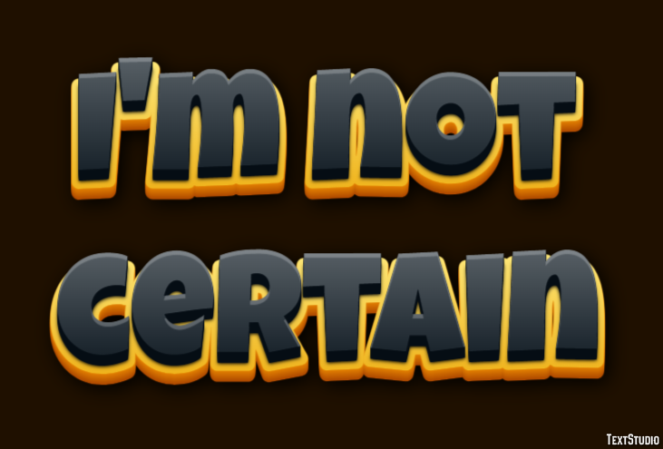 I'm not certain Text Effect