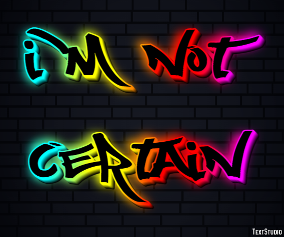 I'm not certain Text Effect
