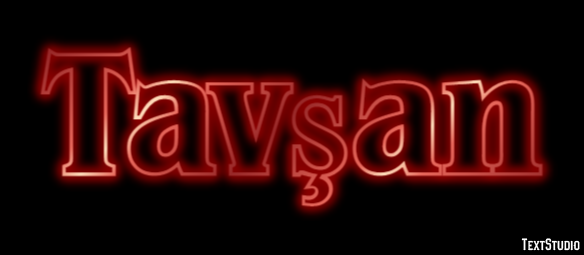 Tavşan Effetto testo