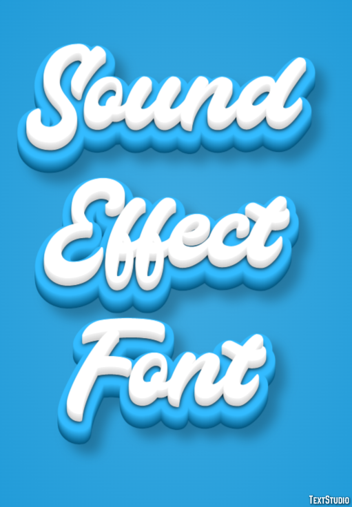 Sound Effect Font Text Effect