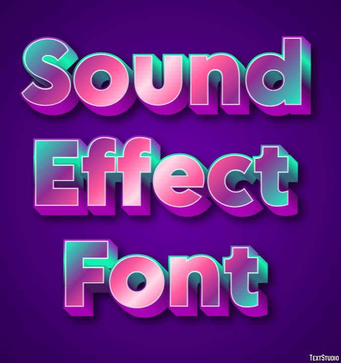 Sound Effect Font Text Effect