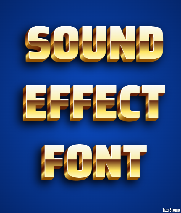 Sound Effect Font Text Effect