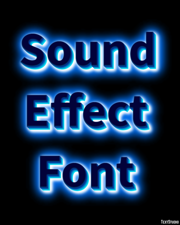 Sound Effect Font Text Effect