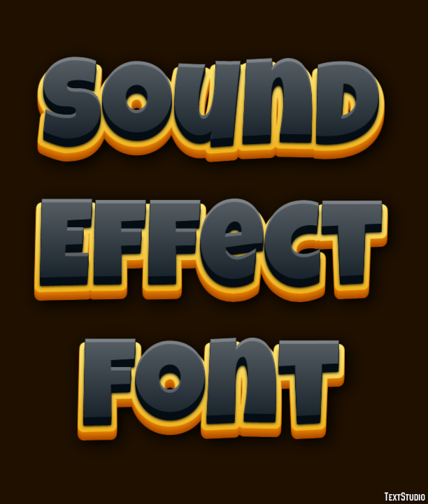 Sound Effect Font Text Effect