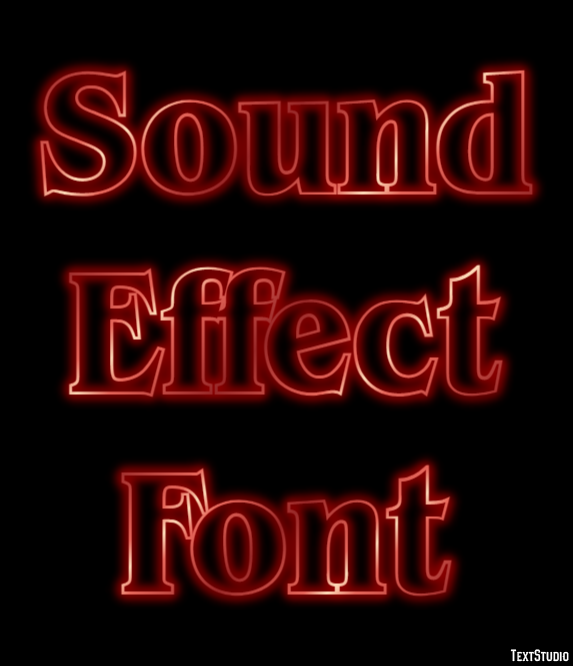 Sound Effect Font Text Effect