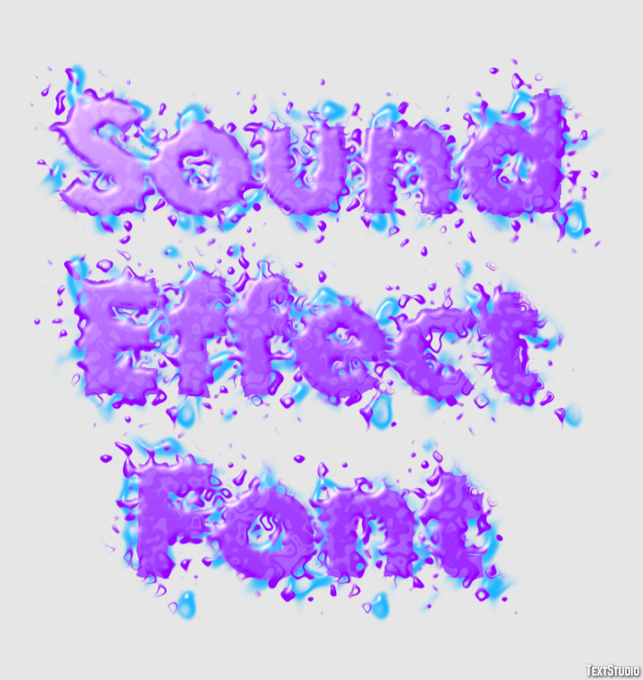 Sound Effect Font Text Effect