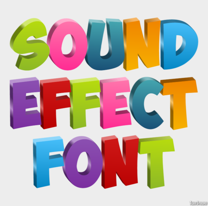 Sound Effect Font Text Effect