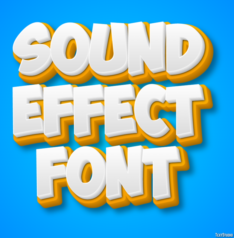 Sound Effect Font Text Effect