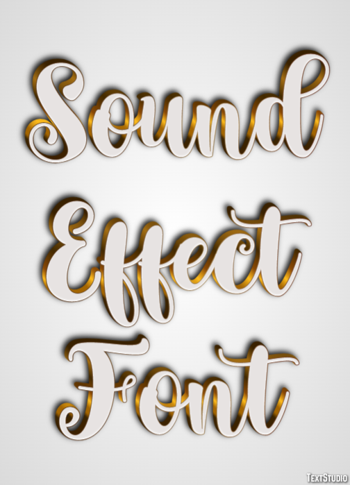 Sound Effect Font Text Effect